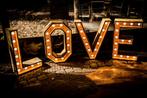 Houten XL Love lichtletters te huur, Ophalen, Valentijn of Romantisch