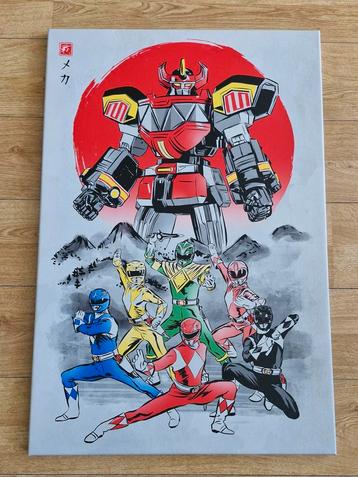 Power Rangers Canvasprint 60x90 cm - Nieuw! beschikbaar voor biedingen