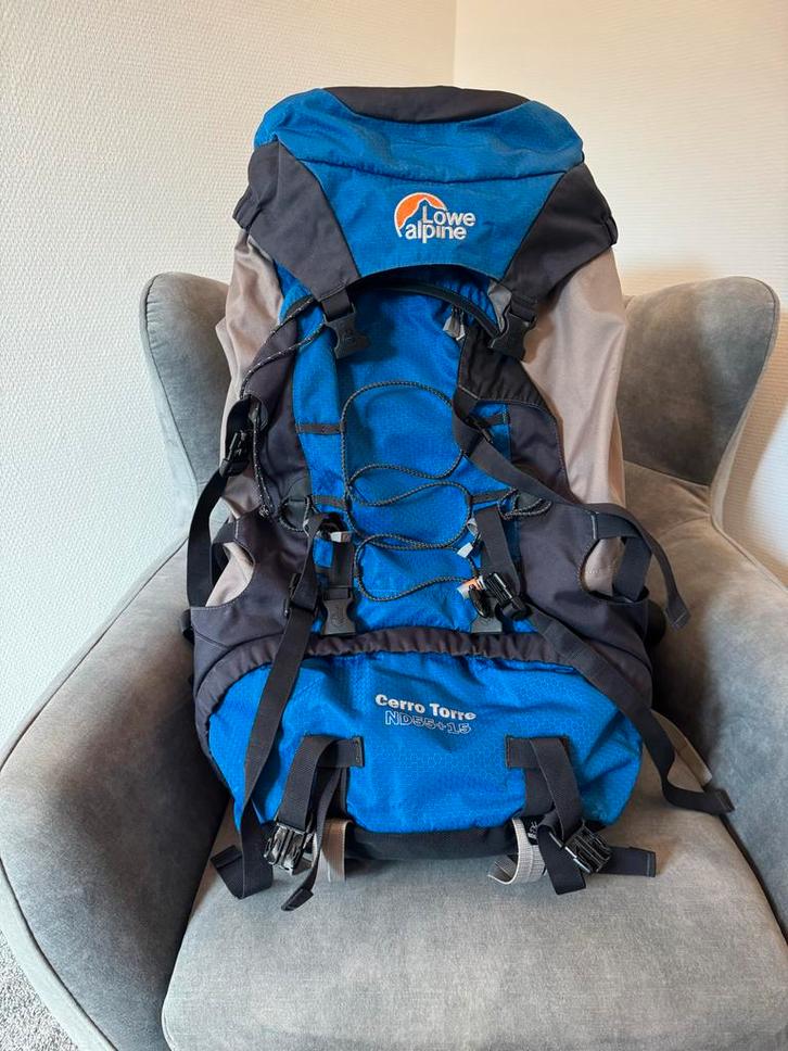 Lowe Alpine Cerro Torre ND55+15 Rugzak, Sport en Fitness, Bergsport en Wandelen, Gebruikt, Rugzak, Ophalen of Verzenden