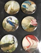 Handgemaakte magneetjes rond vogels, met glaasje, Sieraden, Tassen en Uiterlijk, Overige Accessoires, Nieuw, Handgemaakte magneetjes vogels