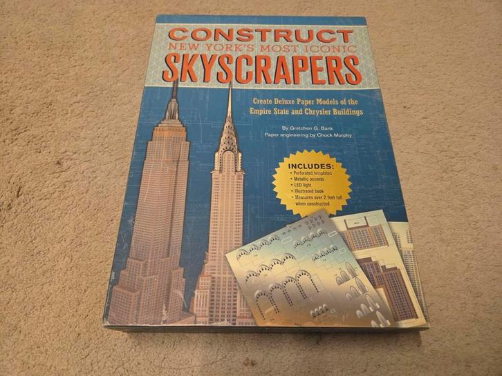 New York 3D skyscrapers kit, Hobby en Vrije tijd, Denksport en Puzzels, Nieuw, Rubik's of 3D-puzzel, Minder dan 500 stukjes, Ophalen of Verzenden