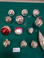 434 ], kerstboom hangers retro zilver, Diversen, Kerst, Ophalen of Verzenden