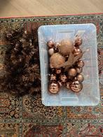 Kerstballen en slinger brons, Diversen, Kerst, Ophalen, Gebruikt