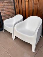Terrasstoelen / lounchestoelen stapelbaar 2x, Ophalen, Zo goed als nieuw, Kunststof, Stapelbaar