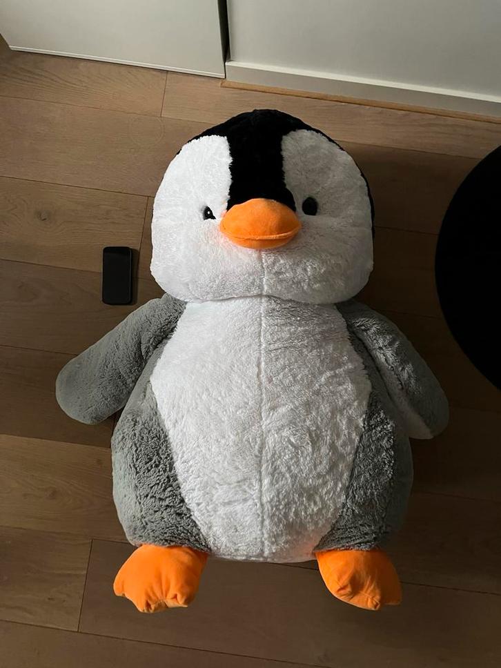 Grote Pinguïn Knuffel - Zacht en Knuffelbaar, Kinderen en Baby's, Speelgoed | Knuffels en Pluche, Zo goed als nieuw, Overige typen