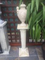 Versailles vaas en pilaar in zandsteen 147 cm hoog, Ophalen, Gebruikt