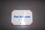 Gebruikershandleiding voor FIAT SEICENTO  1998/2001, Auto diversen, Handleidingen en Instructieboekjes, Ophalen of Verzenden