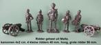 leuke miniatuur ridder set uit Malta, 5 ridders, 2 kanonnen, Ophalen of Verzenden, Zo goed als nieuw