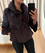 Bontjas paars/grijs medium, Kleding | Dames, Jassen | Winter, Ophalen of Verzenden, Zo goed als nieuw, Maat 38/40 (M), Paars