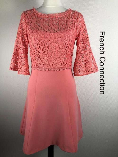 French Connection Avondjurk  (mt: 34) 18,1/7949, Kleding | Dames, Jurken, Zo goed als nieuw, Maat 34 (XS) of kleiner, Roze, Onder de knie