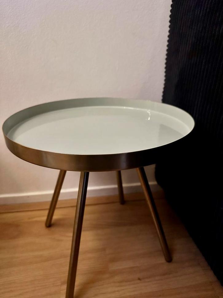 Mooie bijzettafel / salontafel, Huis en Inrichting, Tafels | Bijzettafels, Gebruikt, Rond, Minder dan 45 cm, Minder dan 55 cm