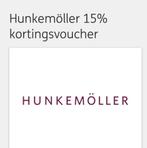 Hunkemöller 15% kortingsvoucher, Eén persoon, Kortingsbon, Warenhuis- of Winkelbon