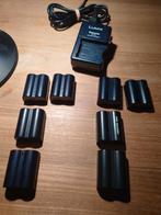 Panasonic DE-A44 Lader + 8 Panasonic CGR-S006E accu's, Ophalen of Verzenden, Gebruikt, Oplaadbaar