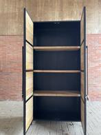 Opbergkast 2 deuren 100X40X200 mango deuren legplank actie, Huis en Inrichting, Nieuw, Metaal, 150 tot 200 cm, 25 tot 50 cm