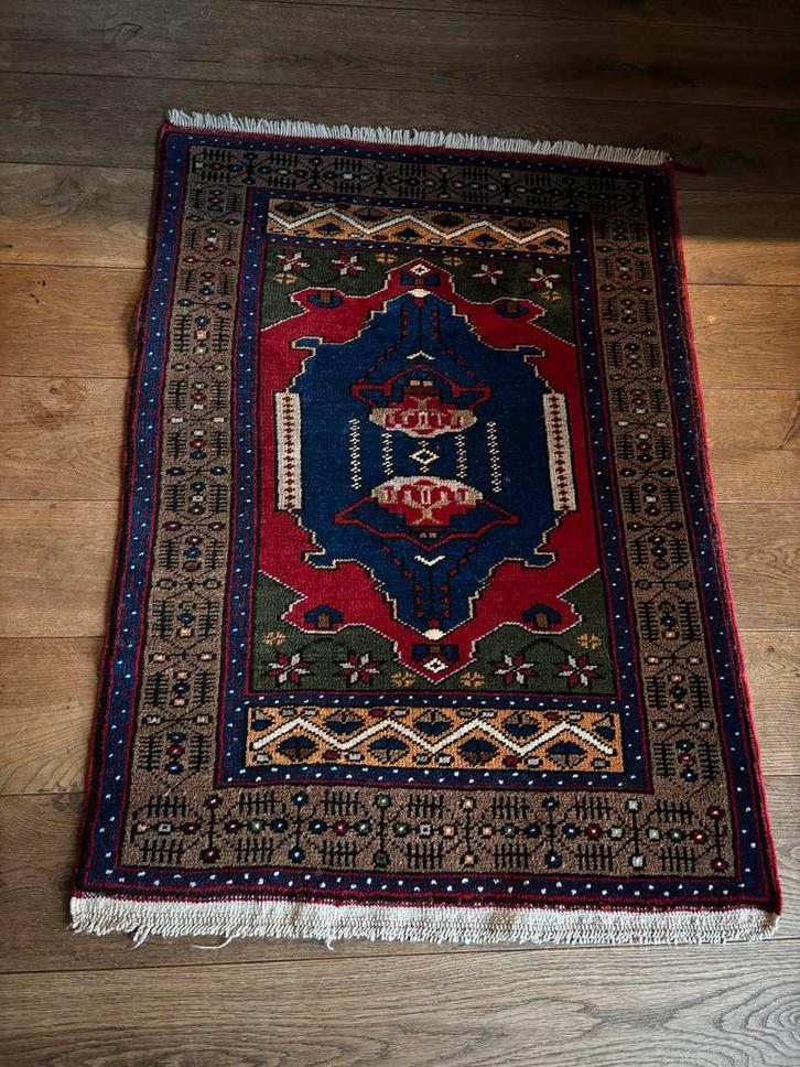 Vintage Tapijt - Kleurrijk en Uniek, Huis en Inrichting, Stoffering | Tapijten en Kleden, Gebruikt, Minder dan 50 cm, 200 cm of meer
