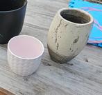 Diverse Bloempotten - Set van 2, Tuin en Terras, Bloempotten, Ophalen, Overige materialen, Gebruikt, Rond