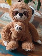 Schattige Luiaard Knuffel met Baby, Ophalen of Verzenden, Nieuw, Overige typen