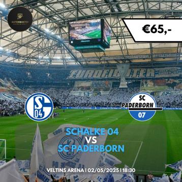 Tickets Schalke 04 - SC Paderborn (2. Bundesliga) beschikbaar voor biedingen