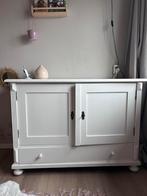 Opgeknapte houten dressoir/commode - 125cm breed, Ophalen, Gebruikt, 100 tot 150 cm, Met lade(s)