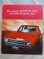 Datsun 1200 Belgische folder sheet, Ophalen of Verzenden, Zo goed als nieuw
