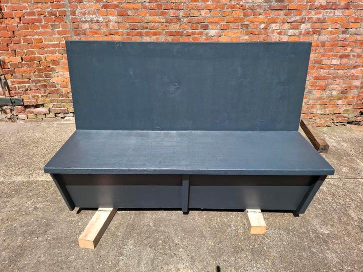 2 x Houten tuinbank, 158 cm breed, 100 cm hoog, 58 cm diep, Tuin en Terras, Tuinbanken, Gebruikt, Hout, Ophalen