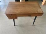 Vintage mid-century bijzettafel / secretairetje, Huis en Inrichting, Tafels | Bijzettafels, Ophalen, Gebruikt, 75 cm of meer, 60 cm of meer