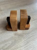 Art Deco Amsterdamse school boekensteunen hout vintage, Ophalen of Verzenden, Gebruikt
