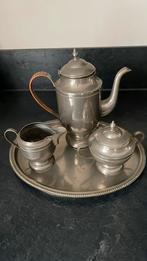 Zilvertin koffie servies, Antiek en Kunst, Antiek | Goud en Zilver, Ophalen of Verzenden