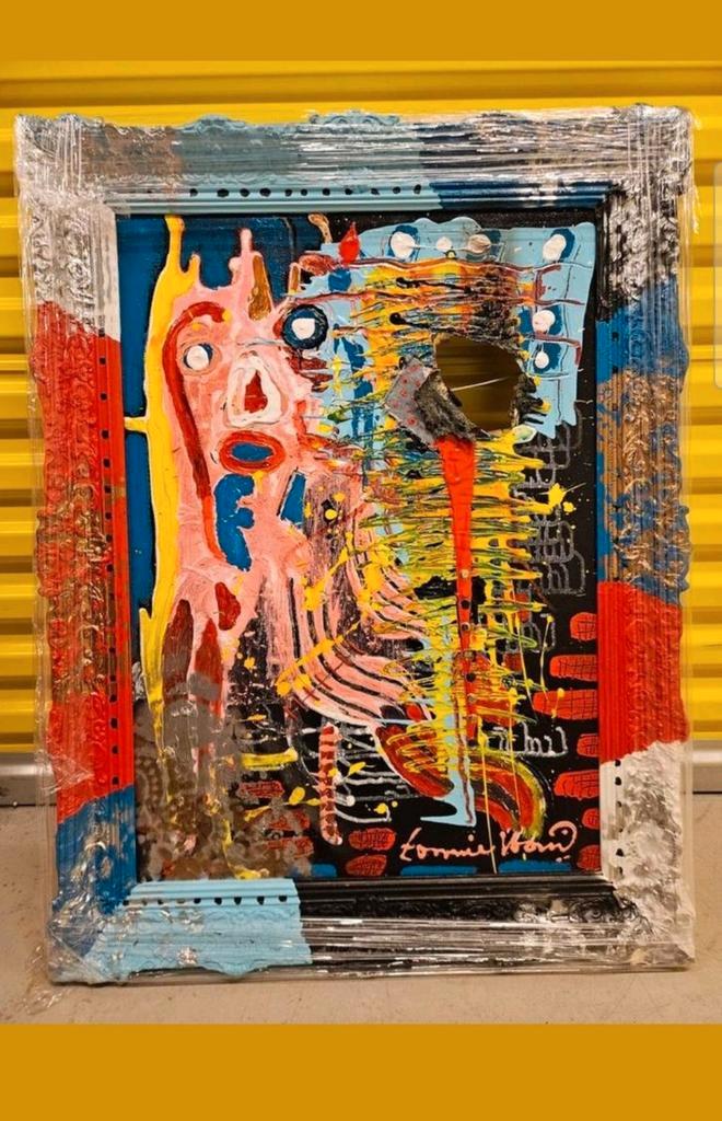 Tonnie Voorn Mixmedia, Antiek en Kunst, Kunst | Schilderijen | Abstract, Ophalen of Verzenden