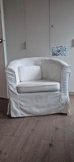 IKEA Tullsta fauteuil met witte hoes, Huis en Inrichting, Stoelen, Ophalen, Wit, Zo goed als nieuw, Eén