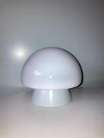 Vintage plafondlamp; champignon melkglas, Ophalen of Verzenden, Gebruikt, Glas