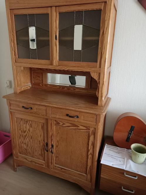 Oude Houten Buffetkast, Huis en Inrichting, Kasten | Buffetkasten, Gebruikt, 150 tot 200 cm, 100 tot 150 cm, 25 tot 50 cm, Met lade(s)
