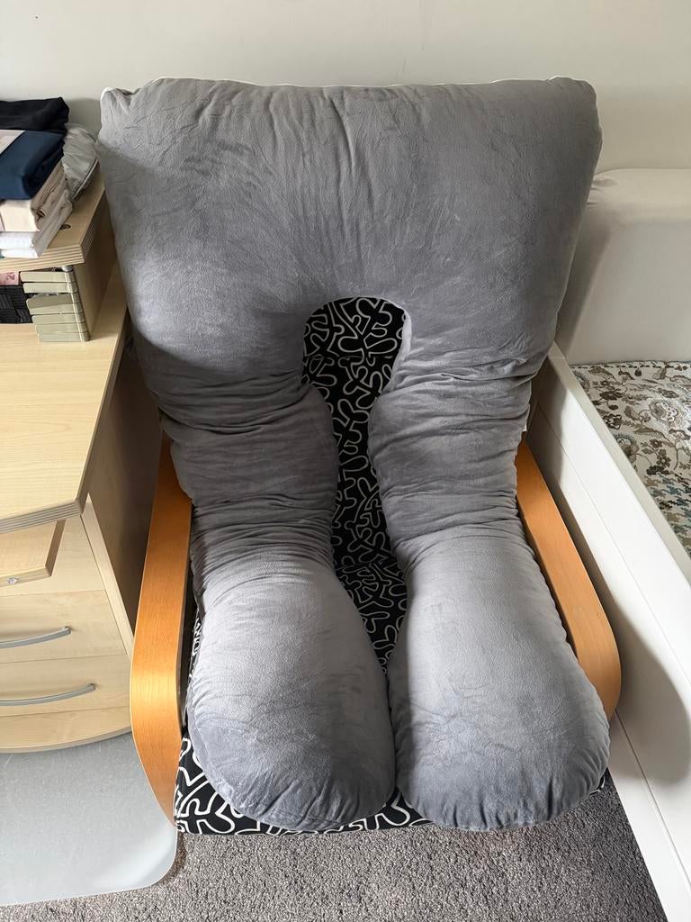 Zwangerschapskussen - Grijs, Ophalen of Verzenden, Zo goed als nieuw, Zwangerschap en Bevalling