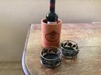 Drankaccesoirs.2x FIessenstandaard+Terracotta flessenkoeler., Ophalen of Verzenden