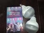 Pakket led disco twinkel lampen grote fitting, Ophalen of Verzenden, Zo goed als nieuw, E27 (groot), Led-lamp