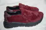 Love Moschino: burgundy/wijnrood imitatiebont sneaker, 36, Verzenden, Nieuw, Moschino, Sneakers of Gympen