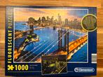 Clementoni fluorescent puzzel New York at night 1000 stukjes, Ophalen, 500 t/m 1500 stukjes, Zo goed als nieuw