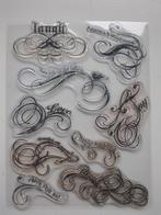 Clear stamps; "swirls met tekst", Ophalen of Verzenden, Zo goed als nieuw, Clearstamp