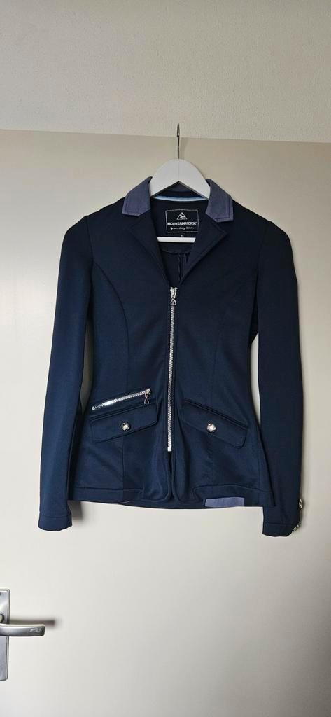 Donkerblauw wedstrijdjasje Mountain Horse (maat XS), Dieren en Toebehoren, Paardrijkleding, Gebruikt, Dames, Bovenkleding, Overige soorten