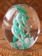 Mooie zware vintage glazen presse-papier uit Engeland 7,9 cm, Ophalen of Verzenden