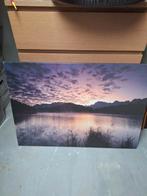 Schilderij meer in paars tinten, Ophalen