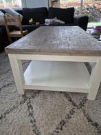 Bijzettafel of koffietafel, Huis en Inrichting, Tafels | Bijzettafels, Gebruikt, Vierkant, 55 tot 75 cm, Landelijk