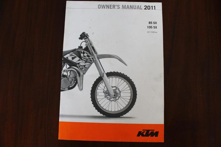 KTM 85 SX 105 SX 2011 owner's manual sx85 sx105, Motoren, Handleidingen en Instructieboekjes, Suzuki, Ophalen of Verzenden
