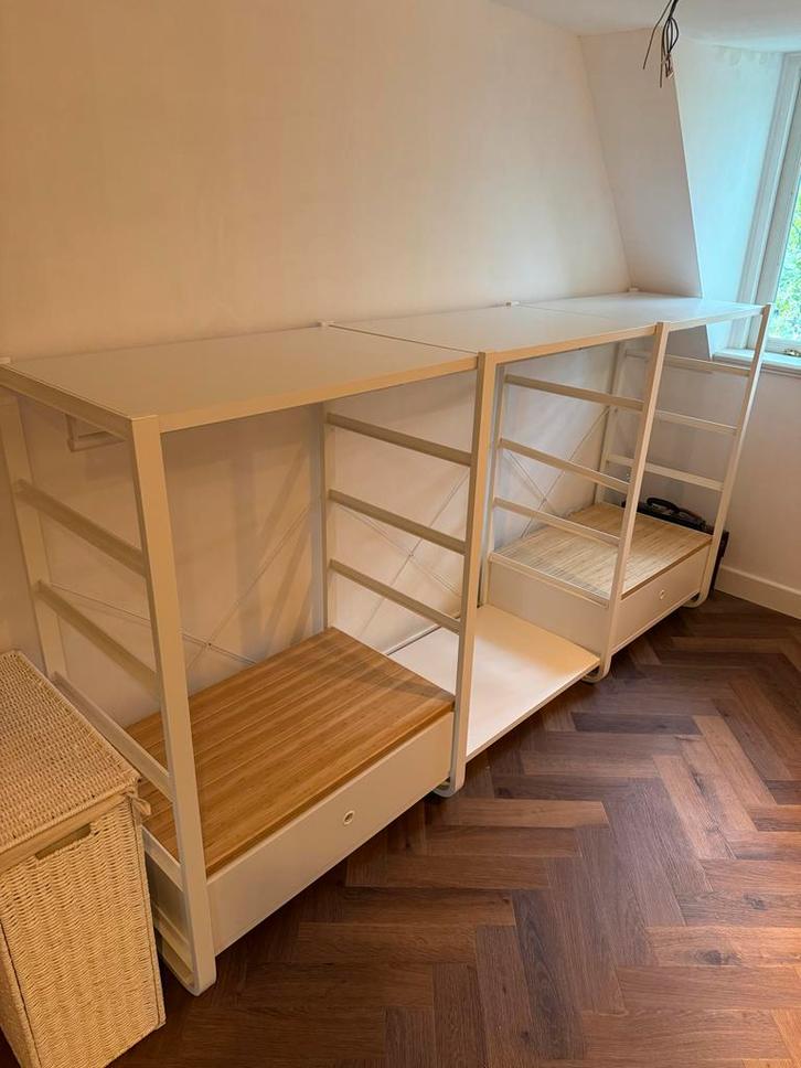 Ikea Elvarli Kledingkast - 3 Rekken met Lades, Huis en Inrichting, Kasten | Kledingkasten, Zo goed als nieuw, 100 tot 150 cm, 150 tot 200 cm