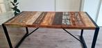 Eettafel massief gerecycled hout VidaXL, Ophalen, 50 tot 100 cm, Zo goed als nieuw, Vijf personen of meer
