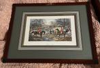 Zeer bijzondere set - jachttafereel/fox hunt, Antiek en Kunst, Kunst | Schilderijen | Klassiek, Ophalen of Verzenden