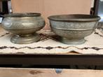 Twee koperen schalen een gemerkt, Antiek en Kunst, Antiek | Koper en Brons, Ophalen, Koper