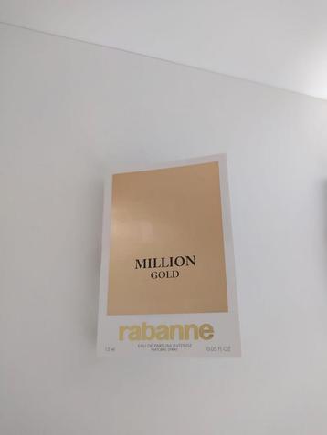 Nieuw Paco Rabanne Million Gold Parfum 1,5ml sample  beschikbaar voor biedingen