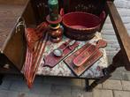 Decoratieve set met houten items, Ophalen of Verzenden