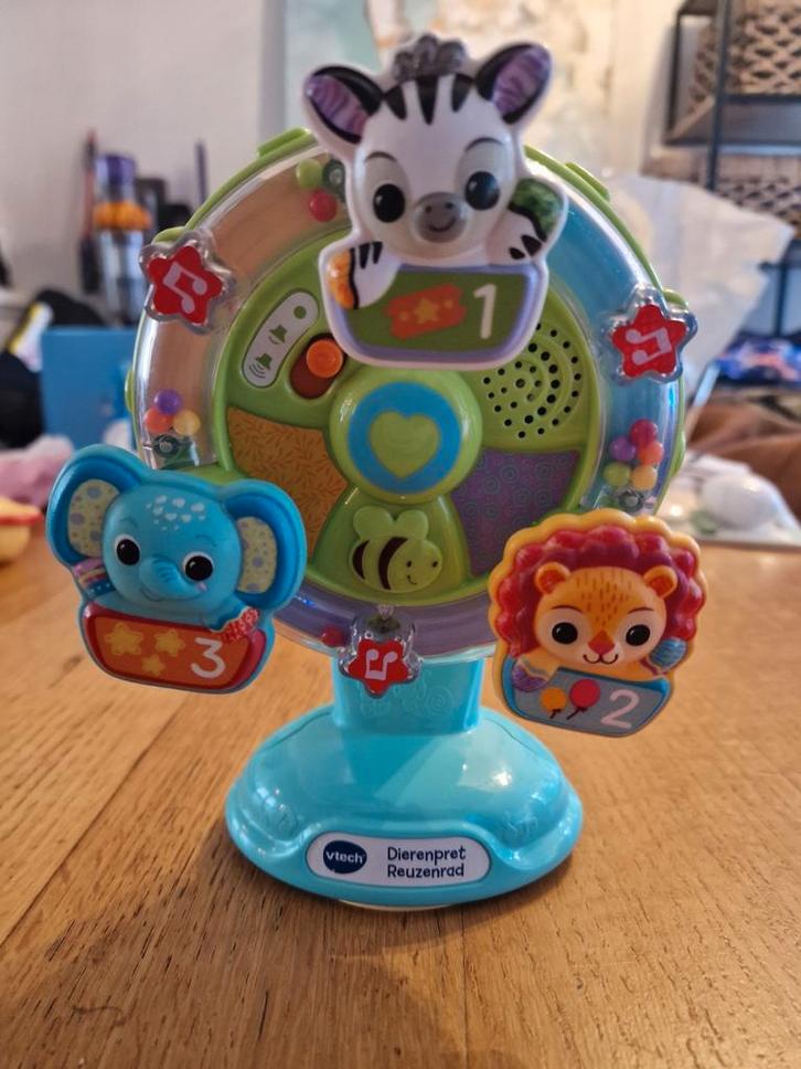 V-tech Dierenpret Reuzenrad met Zuignap, Kinderen en Baby's, Speelgoed | Babyspeelgoed, Nieuw, Overige typen, Met licht, Met geluid